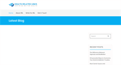 Desktop Screenshot of healthrelatedlinks.net